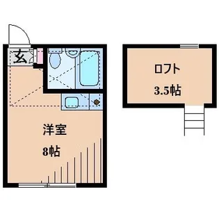 レジデンシャル大倉山【2階】の間取り