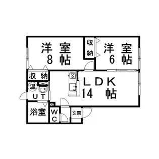 プレシャスコート【2階】の間取り