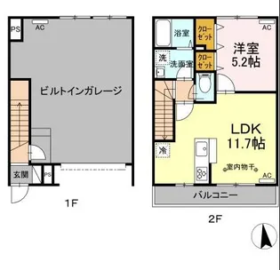 東京都練馬区大泉学園町3【アパート】の間取り