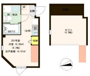 カトレア南長崎【2階】の間取り
