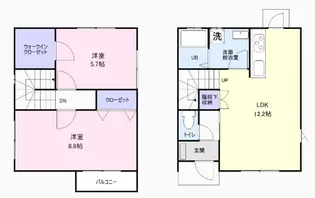 長野県須坂市大字塩川【一戸建】の間取り