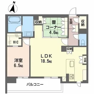 LUANA KAMISUGI【1階】の間取り