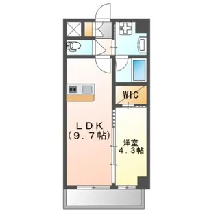レシオ千里丘【5階】の間取り