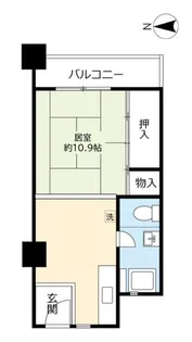 UR新豊里【8階】の間取り