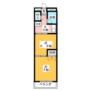 東京都大田区大森中3【マンション】の間取り