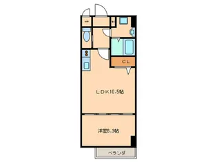HF名駅北レジデンスWEST【14階】の間取り
