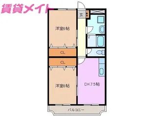 アポロパーク【3階】の間取り