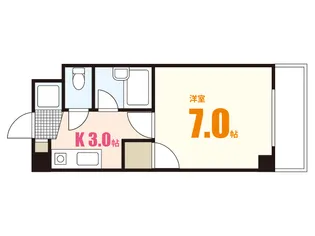 プーテゥジュール5番街【3階】の間取り