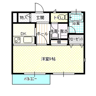 フェリーチェ検見川【1階】の間取り