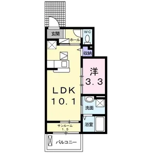 ティアラI【1階】の間取り