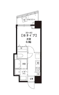 コンフォルト芝公園【4階】の間取り