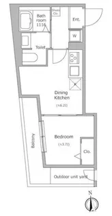 グローリオシェルト池袋本町【1階】の間取り