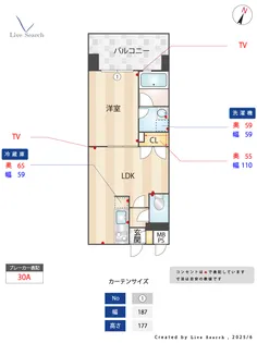 レジディア薬院大通【7階】の間取り