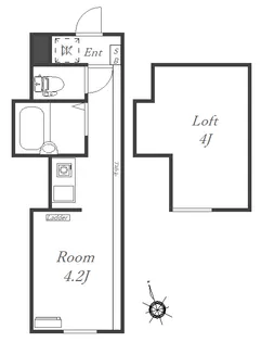 プライムテラス生田【1階】の間取り