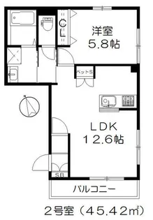 chaleur k【2階】の間取り