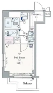 ヴォーガコルテ多摩川【6階】の間取り