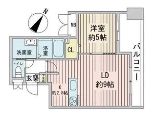 eclair【13階】の間取り