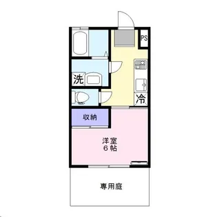 マンション富士【1階】の間取り