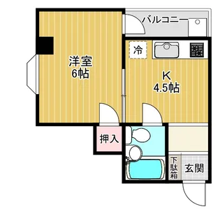 サンライズ堀溝【2階】の間取り