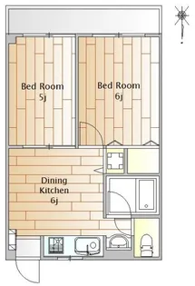 メゾンドソレイユ【2階】の間取り
