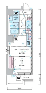 GENOVIA幡ヶ谷【5階】の間取り