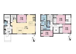 神奈川県鎌倉市津【一戸建】の間取り
