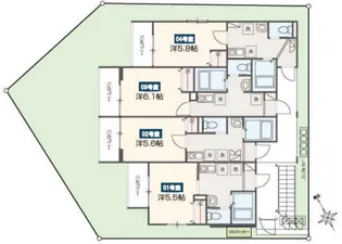 MELDIA東村山【2階】の間取り