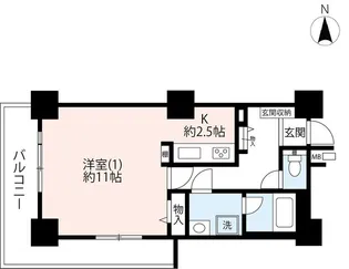 UR恵比寿ビュータワー【28階】の間取り