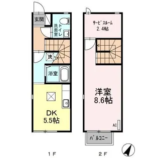 群馬県高崎市下之城町【一戸建】の間取り