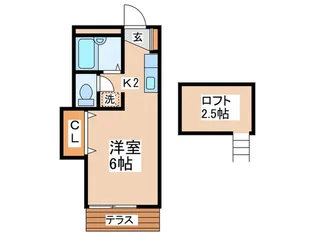 パールハイツT【1階】の間取り