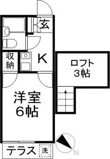 サニースポット【1階】の間取り