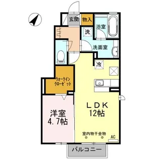 静岡県静岡市駿河区西脇【アパート】の間取り