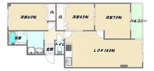 大阪府大阪市東淀川区東淡路1【マンション】の間取り