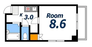 エンゼルハート【8階】の間取り