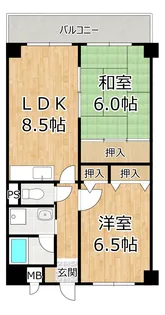 パセオアンビエンテ【4階】の間取り