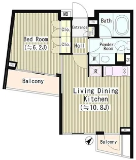 ル・シヤージュ神宮前【2階】の間取り
