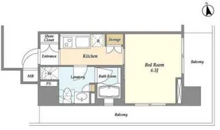 グランテール代々木【2階】の間取り
