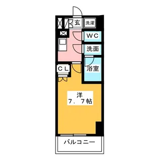 リヴシティ栄弐番館【9階】の間取り