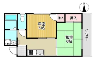 フラワーガーデンkamino【1階】の間取り