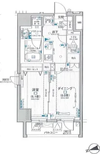 日神デュオステージ浅草II【10階】の間取り