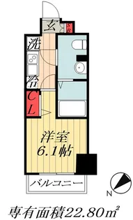 千葉県船橋市東中山2【マンション】の間取り