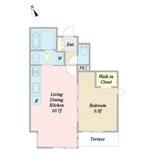 Wisteria仲町台【1階】の間取り