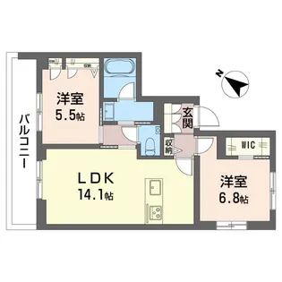 ガーデン片倉【3階】の間取り