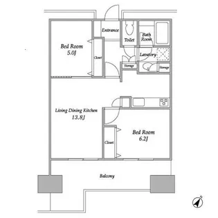 プラザタワー勝どき【33階】の間取り
