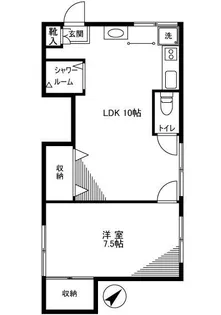 オルタシア千駄木【2階】の間取り