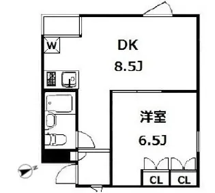 カメリア調布【1階】の間取り