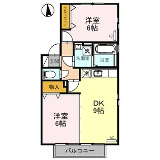 ビューテラス D【2階】の間取り