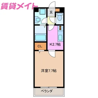 サンイルマーレ【3階】の間取り