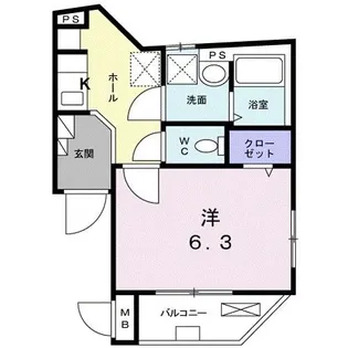 アクアグレイス千駄木【2階】の間取り