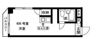 VILLA千鳥【4階】の間取り